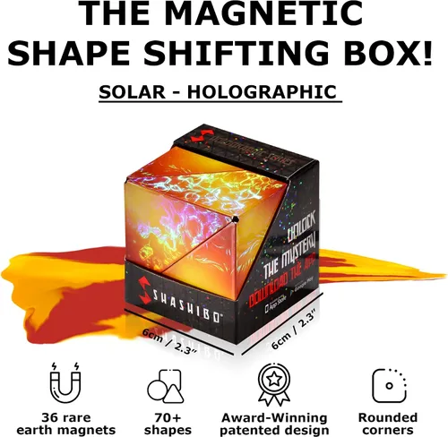 Vista 3 de SHASHIBO Bundle - Shashibo Battle Shapes Magnetizing Puzzle Juego y Holográfico - Solar