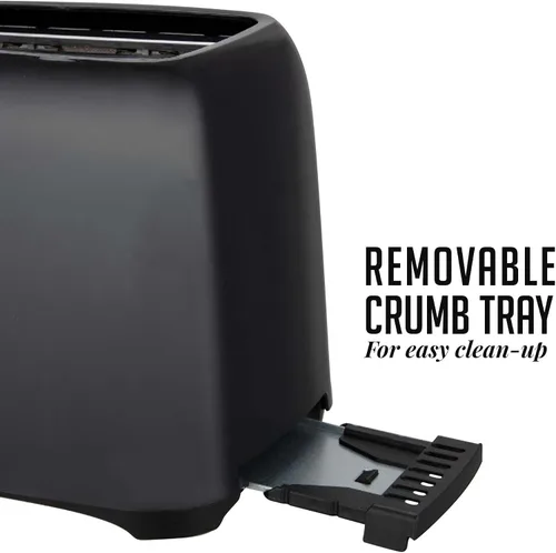 Vista 7 de OVENTE Electric Toaster Machine with 6-Shade Browning Selector Setting, Compact Design and Removable Crumb Tray, 700W Power Perfect for Toasting