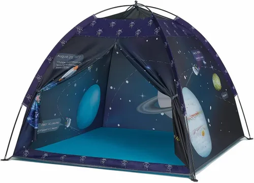 Vista 8 de Tienda de campaña de dinosaurio para niños varones, tienda de campaña de dinosaurio para niños para diversión interior y exterior, regalo perfecto