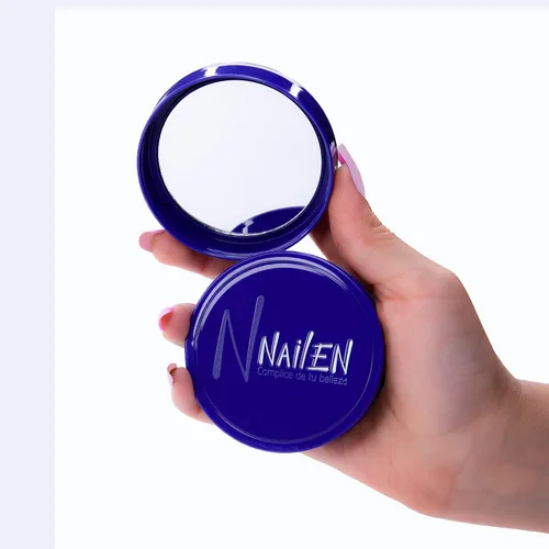 Vista 3 de Nailen Base de maquillaje compacta en polvo con acabado mate, control de brillo, cobertura completa, ideal para todo tipo de piel y aspecto de cara
