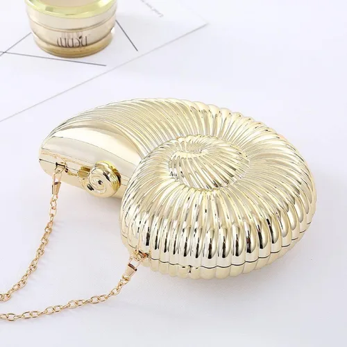 Vista 9 de QZUnique Conch - Bolso bandolera con correa de cadena para mujer, de acrílico