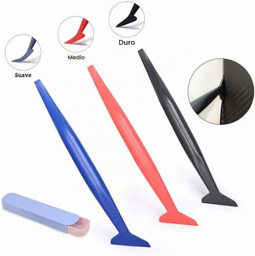 Vista 4 de FOSHIO Kit de herramientas de envoltura de vinilo para ventana con cinta de cuchillo de 5M, escobilla de fieltro, micro escobilla de goma, soportes