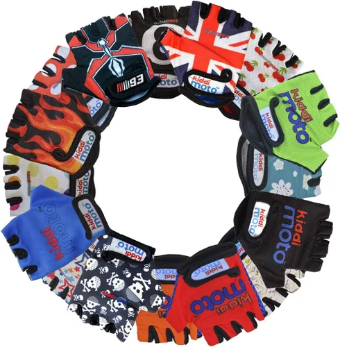 Vista 5 de Kiddimoto Guantes de bicicleta para niños en 2 tamaños