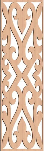 Vista 84 de Keene Paneles de pared decorativos de madera con calado, 9 3/8 pulgadas de ancho x 24 3/8 pulgadas de alto x 1/4 de alto, abedul Birch