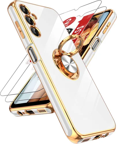 Vista 63 de LeYi Funda para iPhone XR: con Protector de Pantalla de Vidrio Templado [Paquete de 2] Soporte de Anillo Giratorio de 360°, Soporte Magnético