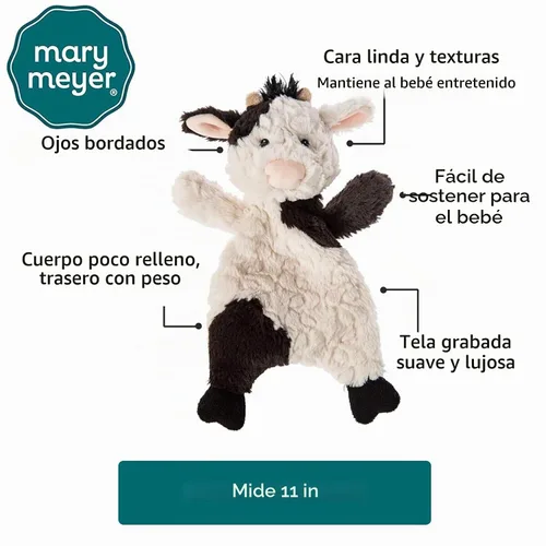 Vista 2 de Mary Meyer - Vaca de peluche de la colección Putty Nursery, 28 cm, modelo Lovey