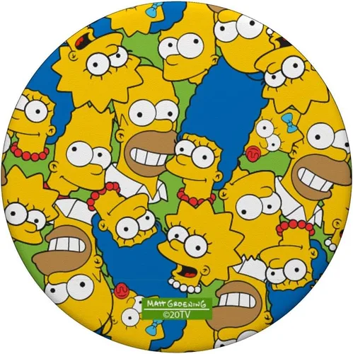 Vista 3 de The Simpsons Homer Marge Bart Lisa Maggie Print PopSockets Standard PopGrip