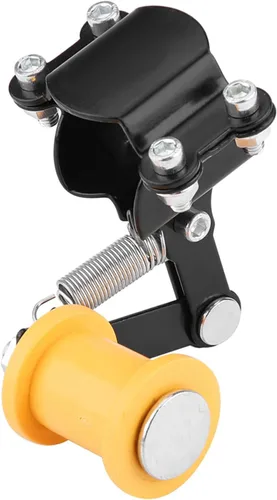 Vista 7 de Rodillo tensor de cadena ajustador de motocicleta, longitud de enlace universal modificada con pernos largos de respaldo (negro)