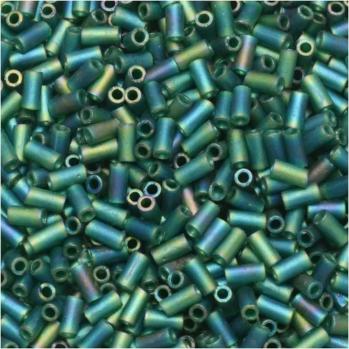 Vista 2 de Miyuki #1 Cuentas de cristal para corneta de 0.118 x 0.059 in Emerald Ab -Aprx 0.67 oz