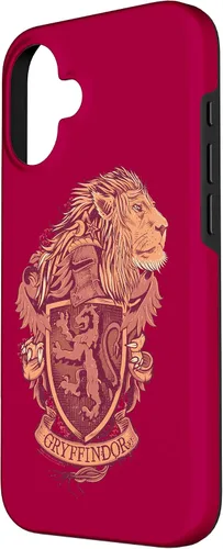 Vista 2 de Funda con escudo de león Gryffindor para iPhone 16 Harry Potter
