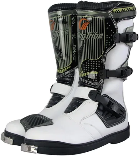 Vista 3 de 1Storm Botas de motocross MX ATV Dirt Bike Rider Long High Racing Negro MBM006, B1007 Rojo