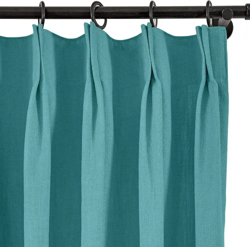 Vista 180 de Frelement Cortinas plisadas de lino de algodón de 100 pulgadas de ancho y 102 pulgadas de largo, cortinas con reducción de ruido para sala