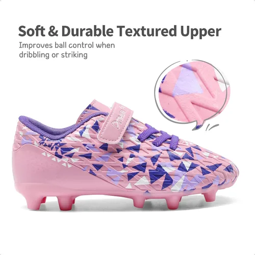 Vista 5 de DREAM PAIRS Zapatos de fútbol para niños y niñas, zapatos de fútbol para niños pequeñosniños grandes