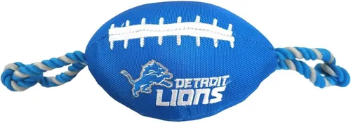 Vista 20 de Juguetes de fútbol NFL Arizona Cardinals para perros de Pets First, materiales de nylon de alta calidad, fuertes cuerdas de tracción, silbato