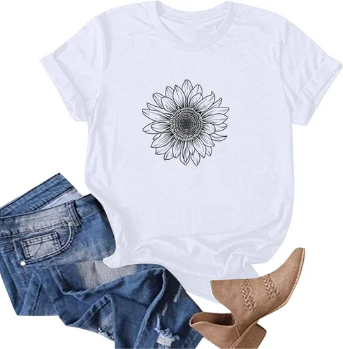 Vista 7 de Camiseta con estampado de animales para mujer, camiseta de libélula divertida, linda camiseta de manga corta, blusa de primavera 2023, camisas