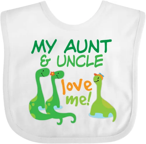Vista 11 de inktastic My Aunt and Uncle Love Me Dinosaur Baby Bib