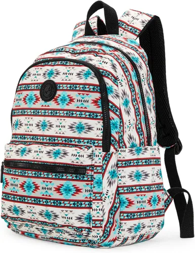 Vista 6 de Montana West - Mochila para mujeres, bolso de viaje occidental, mochila casual, mochila de día para portátil, universidad, Mediana
