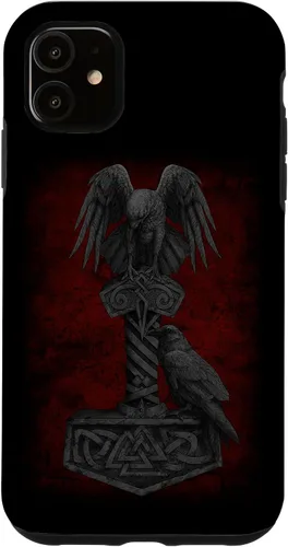 Vista 8 de Funda para iPhone 17 de Mjolnir Odín de la mitología vikinga nórdica de Thor