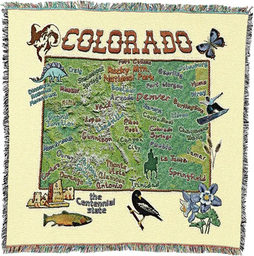 Vista 45 de Pure Country Weavers State of Alabama - Manta cuadrada para regalo, manta de tapiz tejida de algodón, fabricada en los Estados Unidos