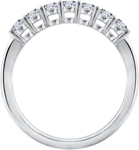 Vista 3 de Tienda Collection Sterling Silver 7-Stone Ring made with Infinite Elements Cubic Zirconia