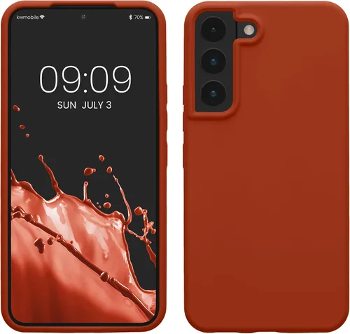 Vista 128 de kwmobile Funda compatible con Samsung Galaxy S9 - Funda de silicona TPU con acabado suave - Blue Reef