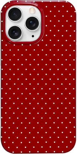 Vista 164 de Hython Funda para iPhone Air, diseño estético de lunares lindos, funda simple de 6.5 pulgadas, delgada, antiarañazos, parachoques de TPU suave, a
