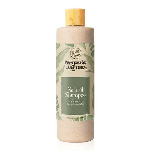 Vista 8 de Organic Jaguar Champú Natural para el Cuidado del Cabello, Champú Sin Sulfatos con Aceite de Ricino, Madreselva, Glicerina, Aloe Vera y Agente