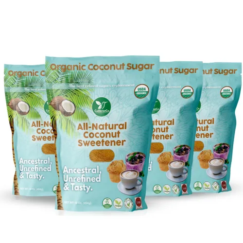 Vista 11 de Colibreeco, Azúcar de coco orgánico, 1 libra (paquete de 2): perfecto para endulzar bebidas y recetas Sustituto de azúcar de bajo índice
