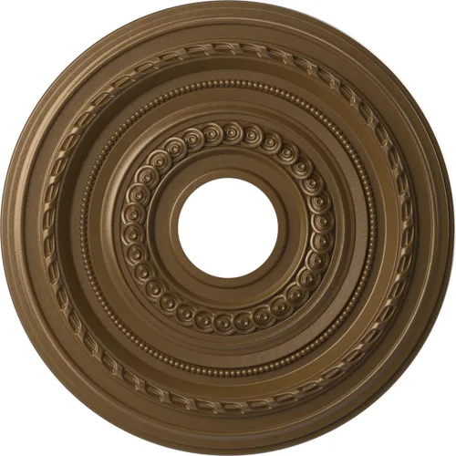 Vista 95 de Ekena Millwork CMP10CO Cole Medallón de techo de PVC termoformado (se adapta a toldos de hasta 4 1/4"), 10 "OD x 3 1/2" ID x 3/4" P