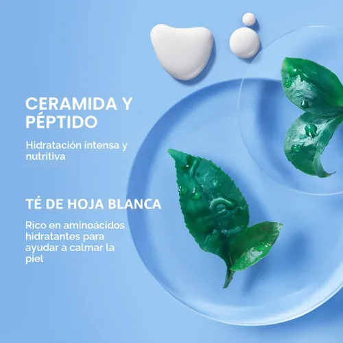 Vista 5 de LANEIGE Tónico e hidratante para la piel en crema: Tóner lechoso coreano ligero y recargable con ceramida y péptido para hidratación, reafirmación