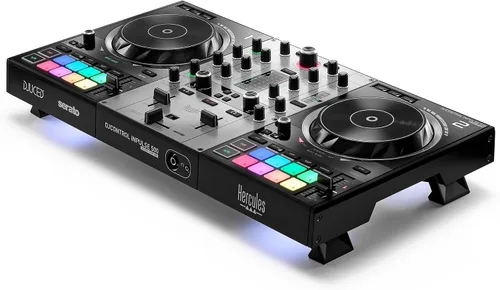 Vista 5 de Hercules DJControl Inpulse 500: controlador USB DJ de 2 pisos para Serato DJ y DJUCED (incluido)