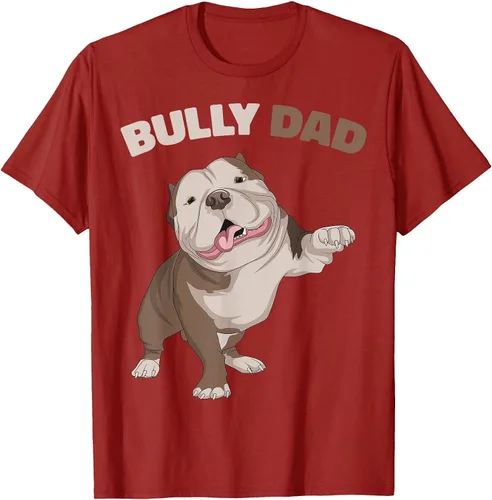 Vista 26 de American Bully Dad Dog Owner Father Funny Men T-Shirt Asphalt Grey