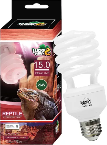 Vista 12 de LUCKY HERP Lámpara fluorescente compacta UVA UVB para reptiles 5.0, 13 W, lámpara tropical para terrario