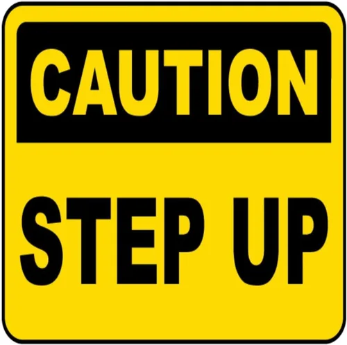 Vista 19 de Caution Watch Your Step 4 Metal Sign - 12 x 12 Inch Funny Tin Sign Retro Wall Decor For Home, Bar, Kitchen, Garage