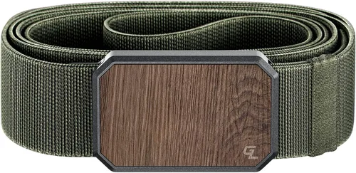Vista 24 de Groove Life - Cinturón de nailon elástico para hombre con hebilla magnética de aluminio