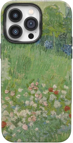 Vista 101 de Casely - Funda para iPhone 14 Pro Max, flores pintadas, Frida Kahlo Floral Girly, compatible con MagSafe