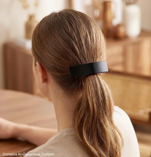 Vista 7 de 2 pasadores de pelo grandes para mujer, diseño francés retro, pasadores de pelo vintage elegantes para cabello fino y grueso