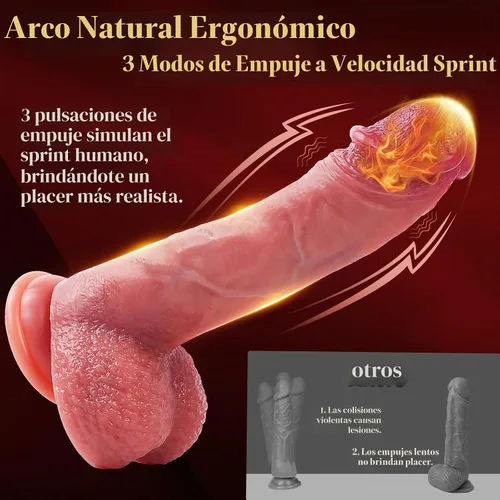 Vista 3 de Mrgras Sex Toys Realistic Thrusting G Spot Dildo Vibrator Penis Dildo