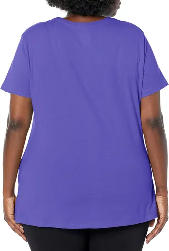 Vista 2 de JUST MY SIZE Women's Plus-Size Short Sleeve Crew Neck Tee