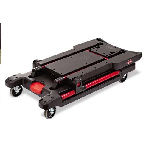 Vista 6 de Rubbermaid Commercial Convertible Utility Cart, Negro, fg430000bla