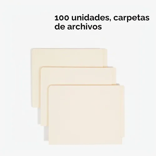 Vista 3 de Smead Shelf-Master - Carpetas de archivos con pestañas finales, 100 unidades, Manila, pestañas reforzadas de corte recto, tamaño carta