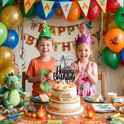 Vista 5 de Decoración para pastel de cumpleaños con temática de película animada, suministros de decoración con purpurina negra