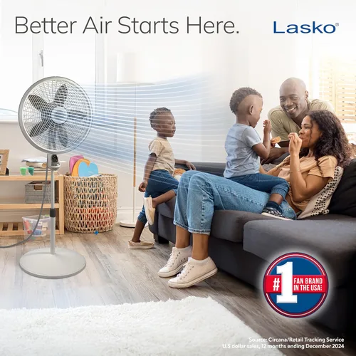 Vista 2 de Lasko - Ventilador de pie ciclónico con control remoto 1885