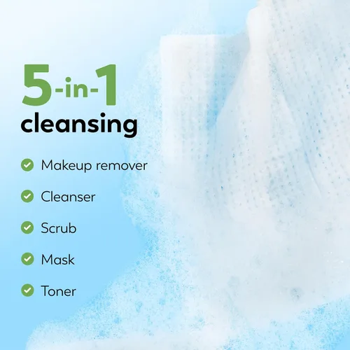 Vista 3 de Olay 4 en 1 Paños fragancia y jabón Facial diaria gratuita para piel sensible 33 unidades, embalaje puede variar, Fragrance & Soap Free Daily Facial