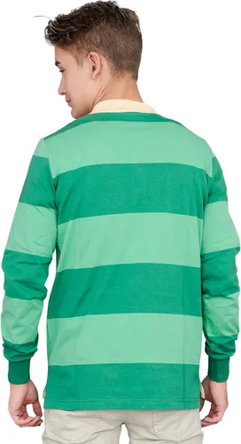 Vista 3 de Disfraz de Halloween para adultos camiseta de rayas verdes azul y detective