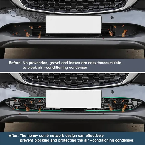 Vista 4 de (2 unidades/juegos) CX5 - Insertos de malla para parrilla frontal Mazda CX-5 KF Accesorios ABS Material Protector de rejilla frontal compatible