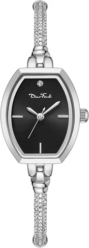 Vista 2 de Reloj de pulsera pequeña para mujer, reloj analógico de vestir de diamantes impermeable