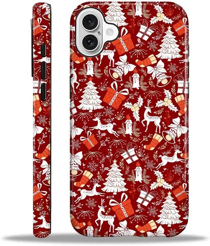 Vista 100 de Funda para iPhone 13 iPhone 14, a prueba de golpes, funda protectora híbrida de 2 capas, doble protección contra caídas, antiarañazos, diseño