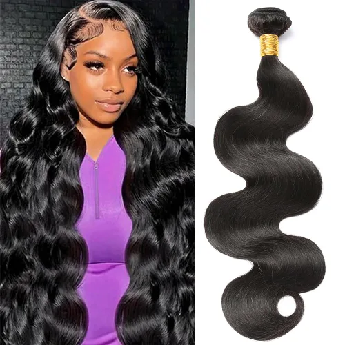 Vista 8 de CSCHS Manojos de cabello humano 12A de 22, 24, 26 pulgadas, mechones de cabello humano ondulado 100% sin procesar, extensiones de cabello virgen