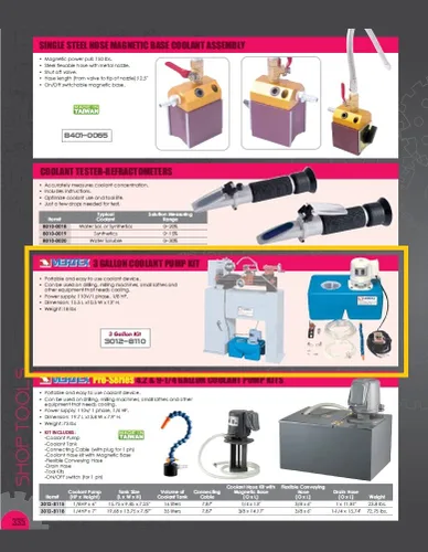 Vista 5 de VERTEX 3012-8118 Vertex Kit de bomba de refrigerante de 35 litros 220V/1Phase, 9-1/4 galones